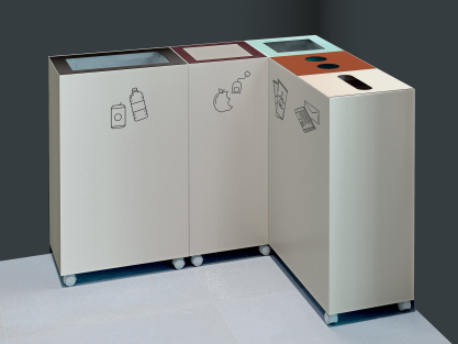 papelera con ruedas