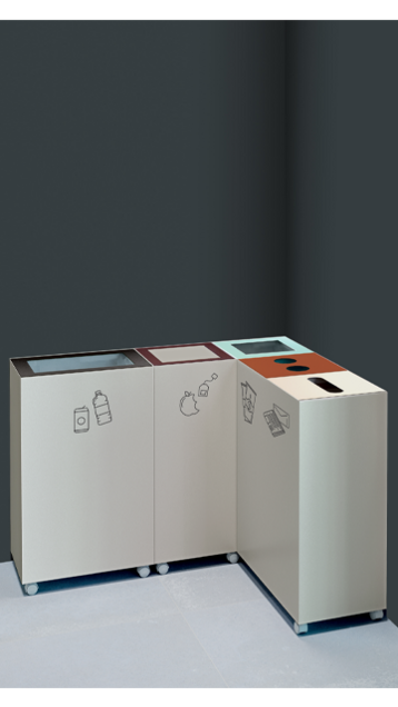 papelera reciclaje pick up manade unnom