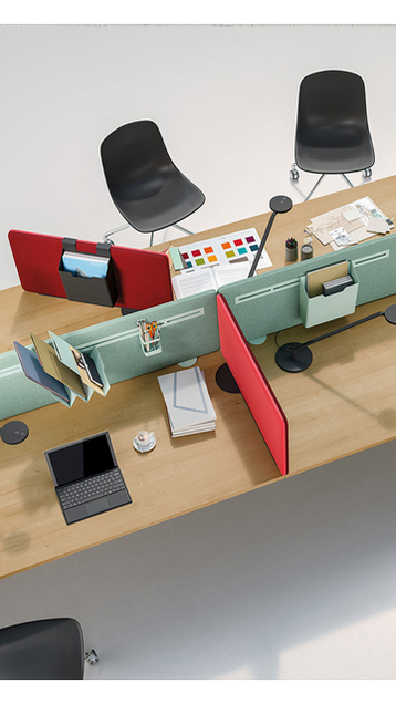 separador escritorio acústico manade