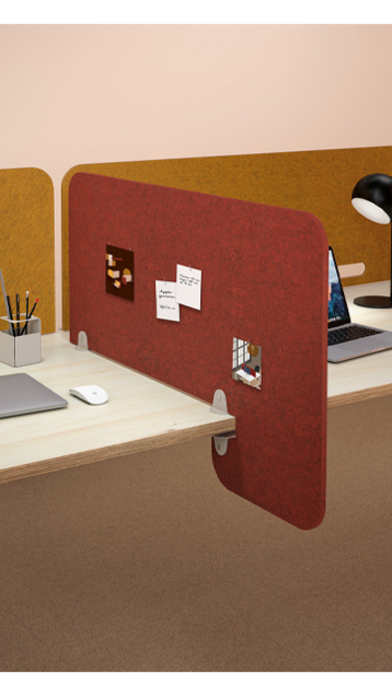 pantalla fonoabsorbente para mesa
