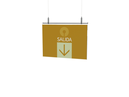 señalética suspendida