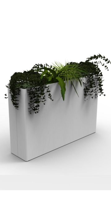 jardinera rectangular para interiores