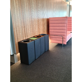 large capacity recycling waste bin ecco unnom
