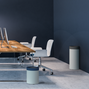 cylindrical waste bin for office mina unnom