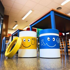 papelera infantil reciclaje mina unnom
