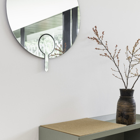 espejo y espejo de mano imantado