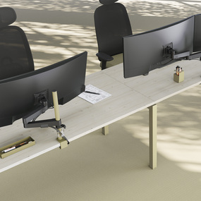 brazos individuales o dobles para monitores