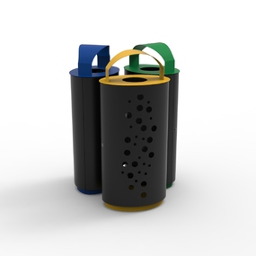 recycling bins