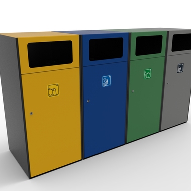 papelera reciclaje gran capacidad kra unnom