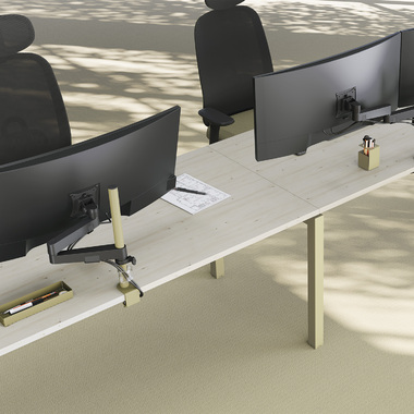 brazos individuales o dobles para monitores