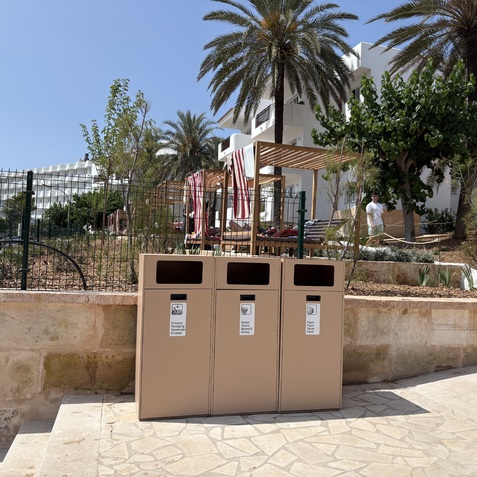 papelera para exterior