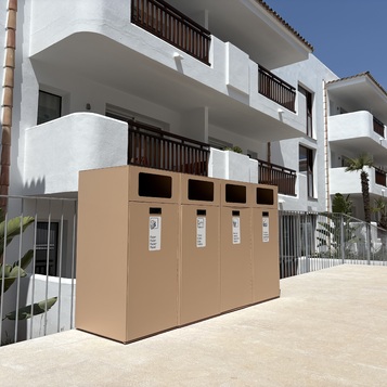 papeleras de reciclaje para hoteles