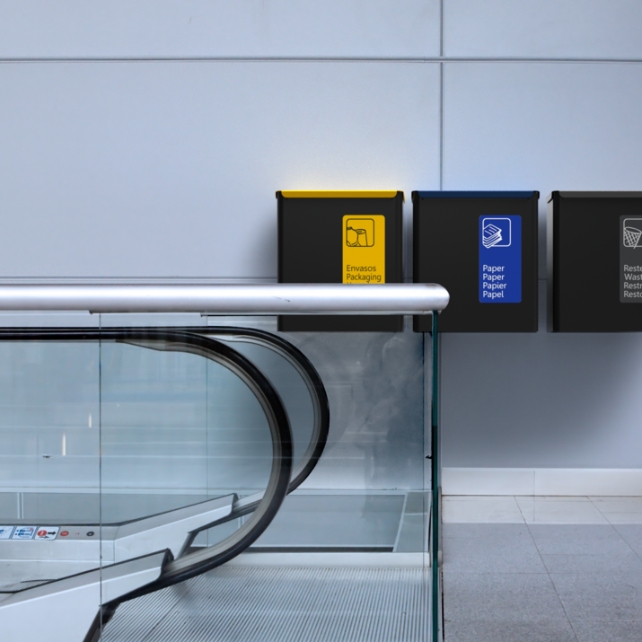 Diseño y fabricación de papeleras contract