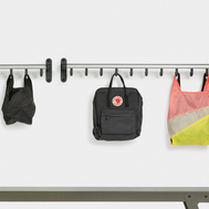 perchero de pared aluminio ganchos interior