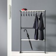 perchero burro con paragüero de aluminio y acero