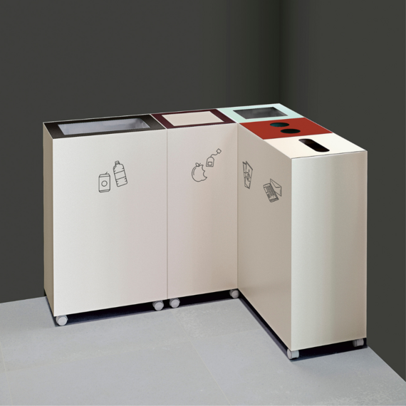 reciclaje papelera oficina pickup manade unnom