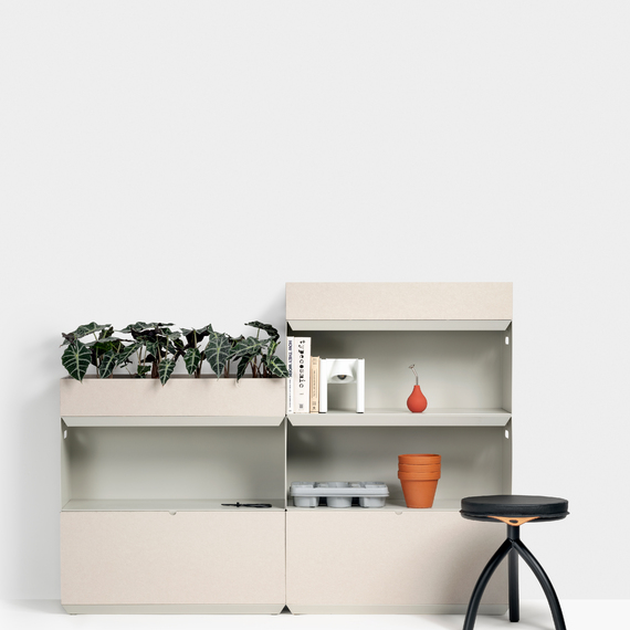 mueble acero ossa apilable para almacenaje decoración