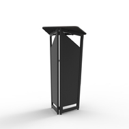 atril de pie plegable con material reciclado