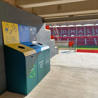 football stadium containers